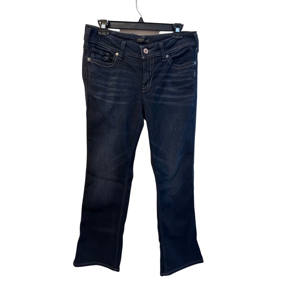 ⭐️ Women’s Silver Suki Dark Wash Bootcut Mid Rise Jeans Size 31X31 Eceryday